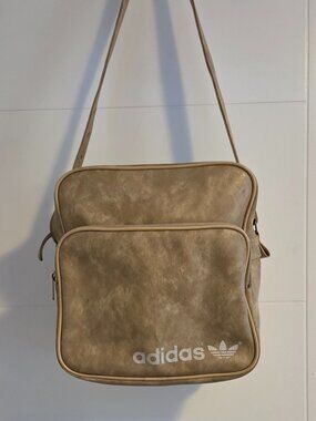 Vintage Adidas Crossbody Faux-Leather Bag.